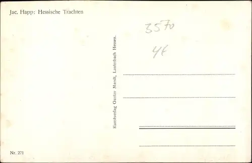 Künstler Ak Happ, Jac., Hessische Landestrachten, Ringelreihen