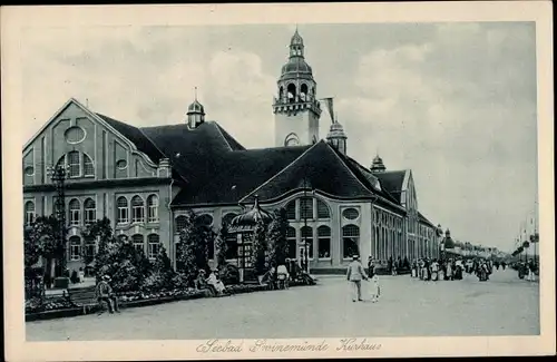 Ak Świnoujście Swinemünde Pommern, Kurhaus