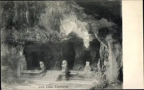 Ak Elephanta Indien, Lion Cave