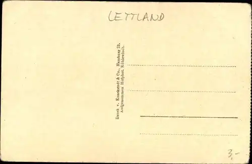 Ak Liepaja Libau Lettland, Die Eisenbahnbrücke, die von Russen gesprengt wurde, I. WK