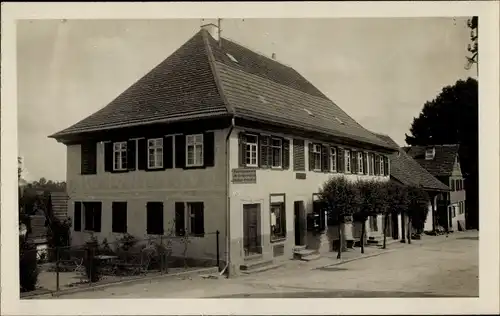 Foto Ak Bad Teinach Zavelstein im Nordschwarzwald, Pension Gustav Schröfel, Geschäftshaus