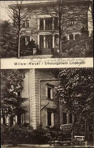Ak Milow im Havelland, Erholungsheim Lindenhof