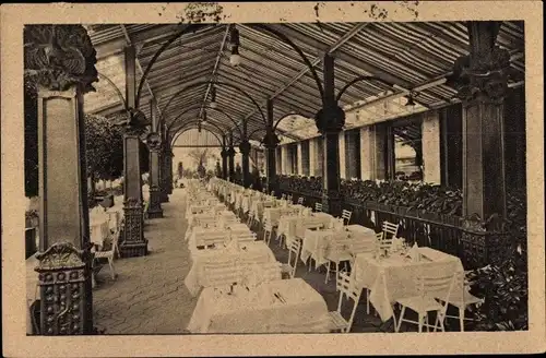 Ak Berlin Tiergarten, Potsdamer Platz, Weinhaus Rheingold, Terrasse