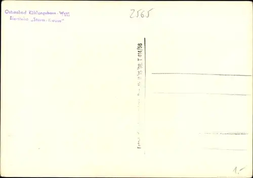 Ak Ostseebad Kühlungsborn, Bierstube Sturmklause