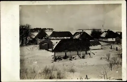 Foto Ak Cerkizow Ukraine, Kriegsschauplatz 1. WK, Winteransicht