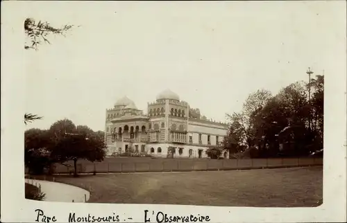 Ak Paris XIV Observatoire, Observatoire du Parc Montsouris