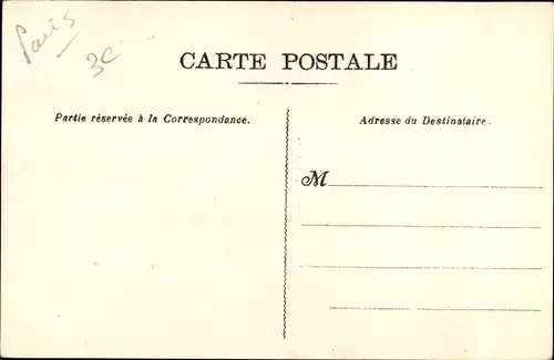 Ak Paris, Ecole Centrale, Chahut Bizuth 1904, Le general Lakuite, La nouvelle Mougeotte