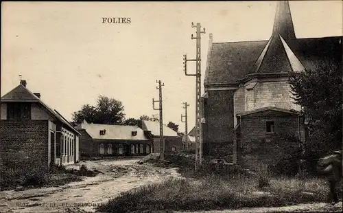 Ak Folies Somme, Dorfpartie