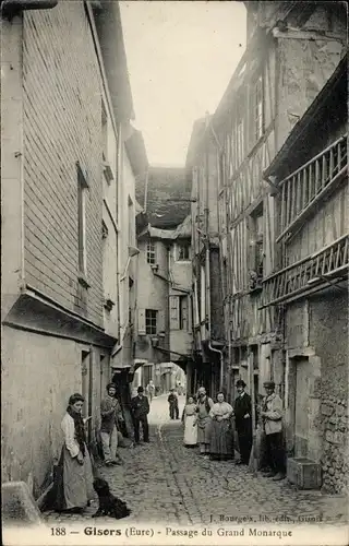 Ak Gisors Eure, Passage du Grand Monarque