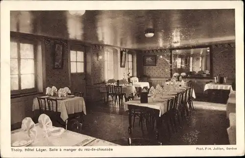 Ak Thoiry Yvelines, Hotel Leger, Salle a manger