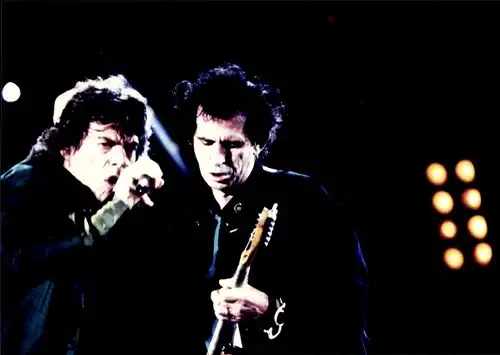 Foto Rolling Stones, Konzert-Tour 1995, Mick Jagger, Keith Richards