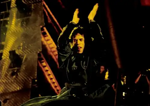 Foto Rolling Stones August 1995, Mick Jagger während des Konzertes