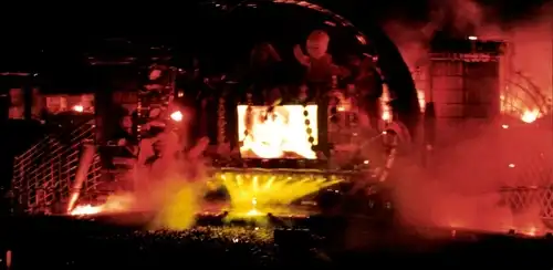 Foto Rolling Stones am 12. August 1995 Schüttorf, Blick zur Bühne während des Konzertes