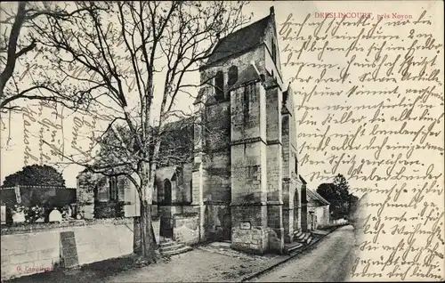 Ak Dreslincourt Oise, l'Eglise