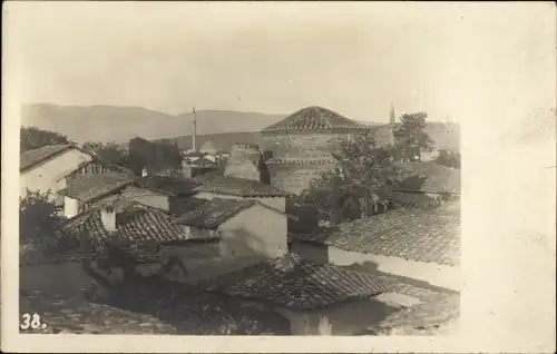 Foto Ak Skopje Üsküb Mazedonien, Teilansicht der Stadt, I WK