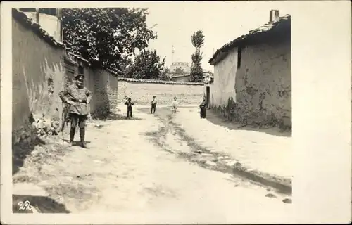 Foto Ak Mazedonien, Gasse im Türkenviertel