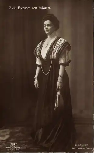 Ak Zarin Eleonore von Bulgarien, Portrait, Ehefrau Zar Ferdinand I