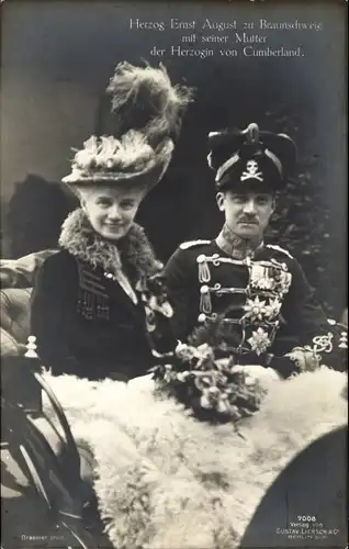 Ak Herzog Ernst August von Braunschweig, Herzogin von Cumberland, Liersch 7008