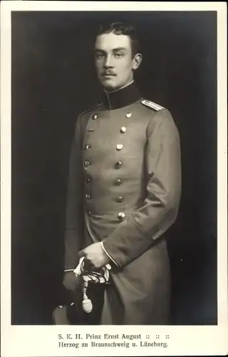 Ak Prinz Ernst August, Herzog zu Braunschweig und Lüneburg