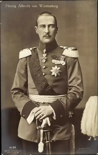 Ak Herzog Albrecht von Württemberg, Generaloberst