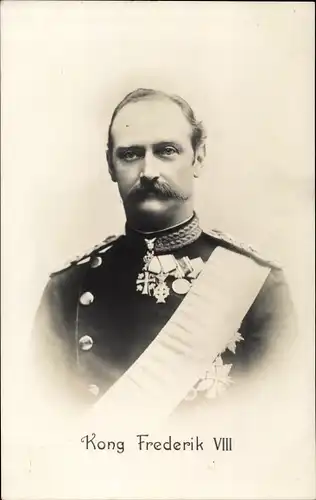 Ak Kong Frederik VIII, König von Dänemark