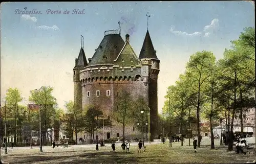 Ak Bruxelles Brüssel, Porte de Hal