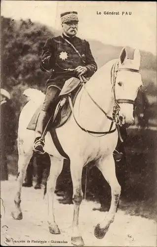 Ak Französischer General Paul Pau, Portrait
