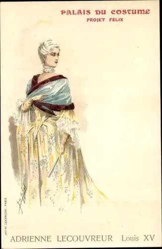Künstler Litho Palais du Costume, Projet Felix, Adrienne Lecouvreur, Louis XV