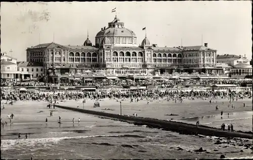 Ak Scheveningen Den Haag Südholland, Kurhaus, Strand