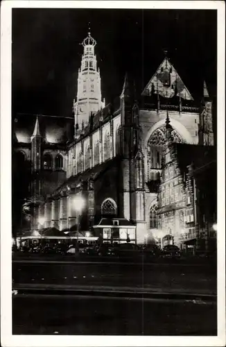 Ak Haarlem Nordholland Niederlande, Grote Kerk en Vleeshal