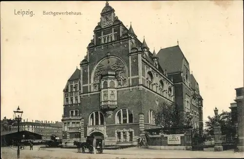 Ak Leipzig in Sachsen, Buchgewerbehaus, Außenansicht