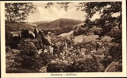 Ak Stolberg im Harz, Panorama