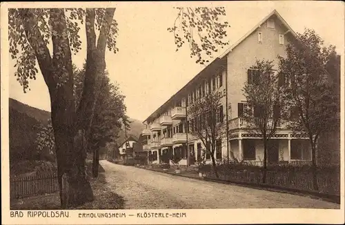 Ak Bad Rippoldsau Schapbach im Schwarzwald, Erholungsheim Klösterle-Heim