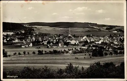 Ak Münsingen in Württemberg, Panorama