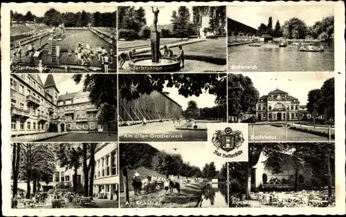 Ak Bad Rothenfelde am Teutoburger Wald, Badehaus, Kinderbrunnen, Am alten Gradierwerk