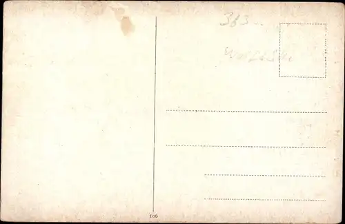 Ak Wolfenbüttel in Niedersachsen, Partie am Schloss, Statuen