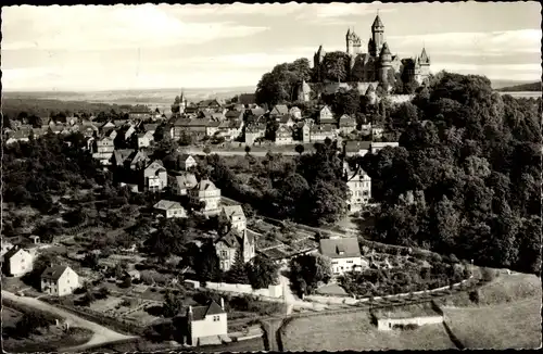 Ak Braunfels an der Lahn, Panorama, Schloss