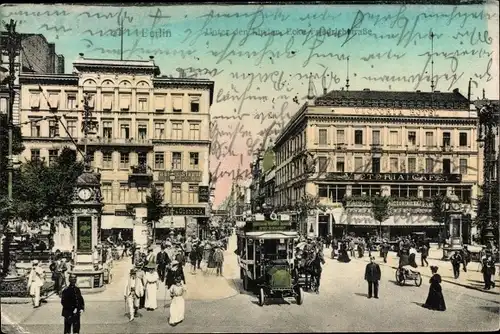 Ak Berlin Mitte, Unter den Linden Ecke Friedrichstraße, Victoria Café