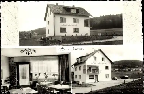 Ak Affolterbach Wald Michelbach im Odenwald, Privatpension Haus Sonneck, Außenansichten