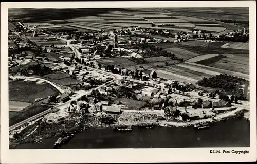 Ak Hedel Gelderland, Overzicht, Fliegeraufnahme