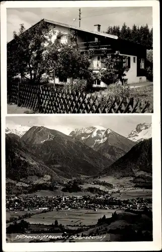 Foto Ak Oberstdorf im Oberallgäu, Panorama, Haus