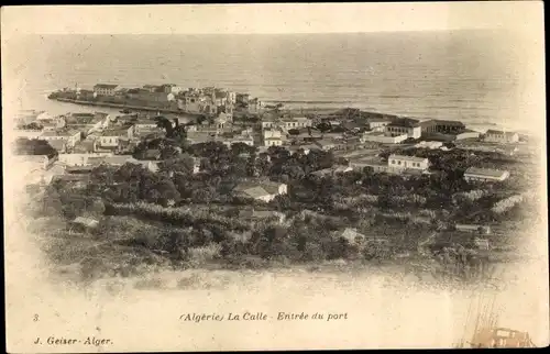 Ak La Calle Algerien, Entree du Port