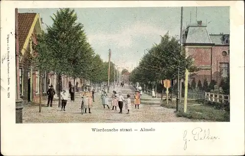 Ak Almelo Overijssel Niederlande, Wierdensche straat
