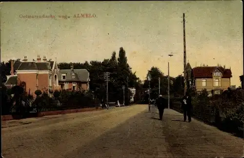 Ak Almelo Overijssel Niederlande, Ootmarsursche weg