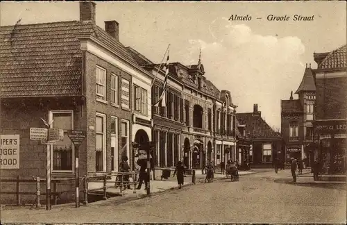 Ak Almelo Overijssel Niederlande, Groote Straat