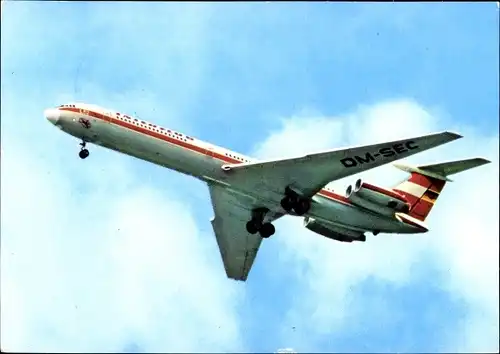 Ak Iljuschin IL-62, Interflug, Turbinenluftstrahlverkehrsflugzeug, Passagierflugzeug, DM SEC