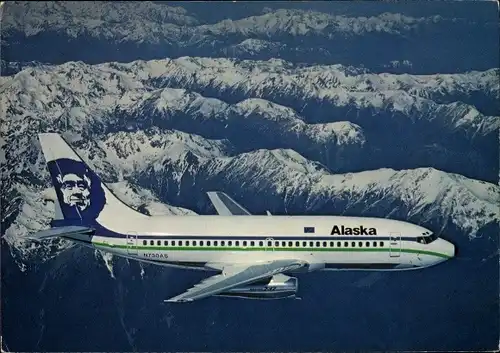 Ak Amerikanisches Passagierflugzeug Boeing 737-290C, Alaska Airlines