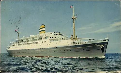 Ak Dampfschiff SS Maasdam, Holland America Line