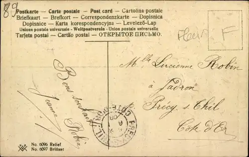 Präge Ak Glückwunsch Neujahr, Blühende Blumen