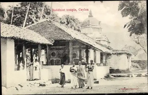 Ak Ceylon Sri Lanka, Buddhist temple
